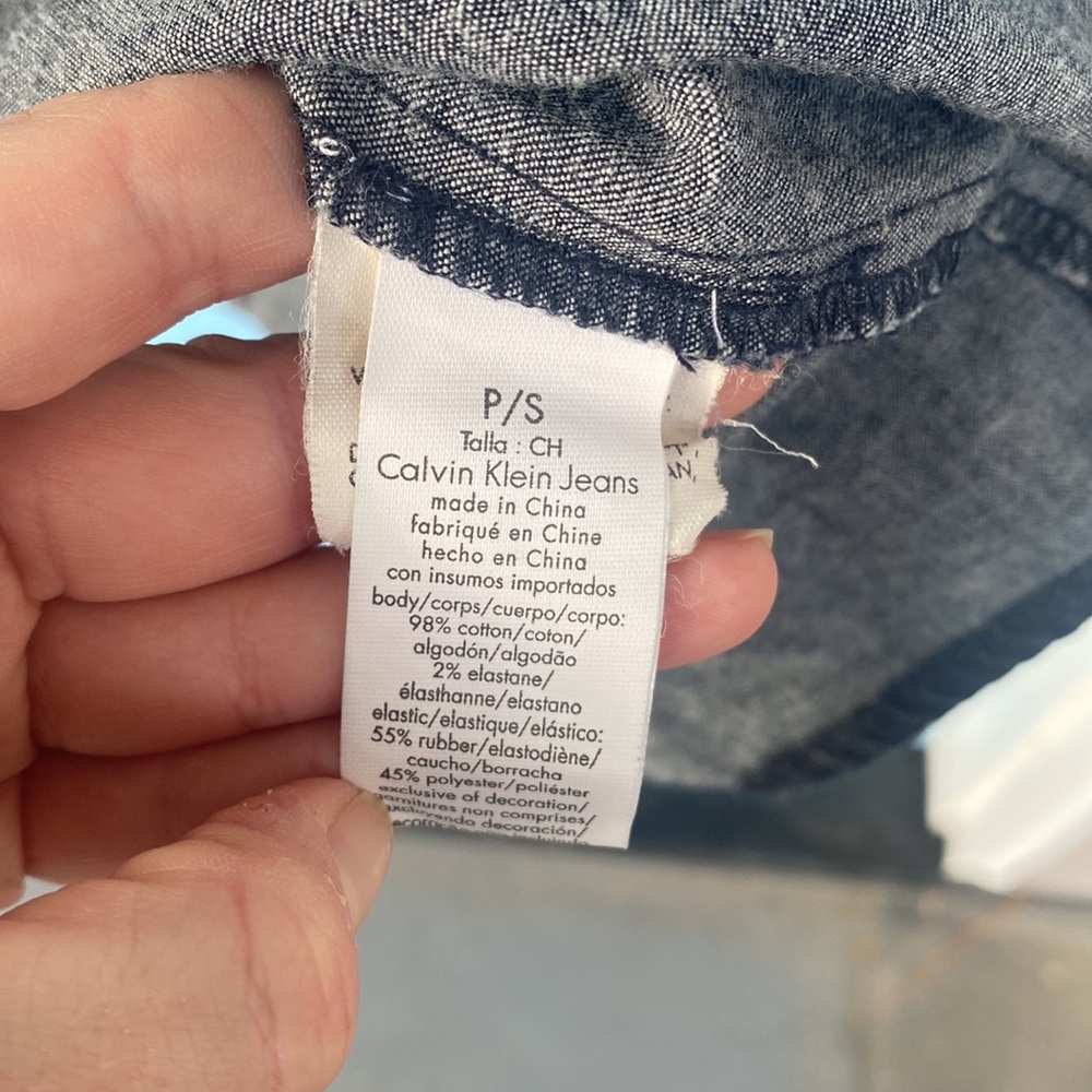 Calvin Klein Denim Sundress size SP - Picture 8 of 11